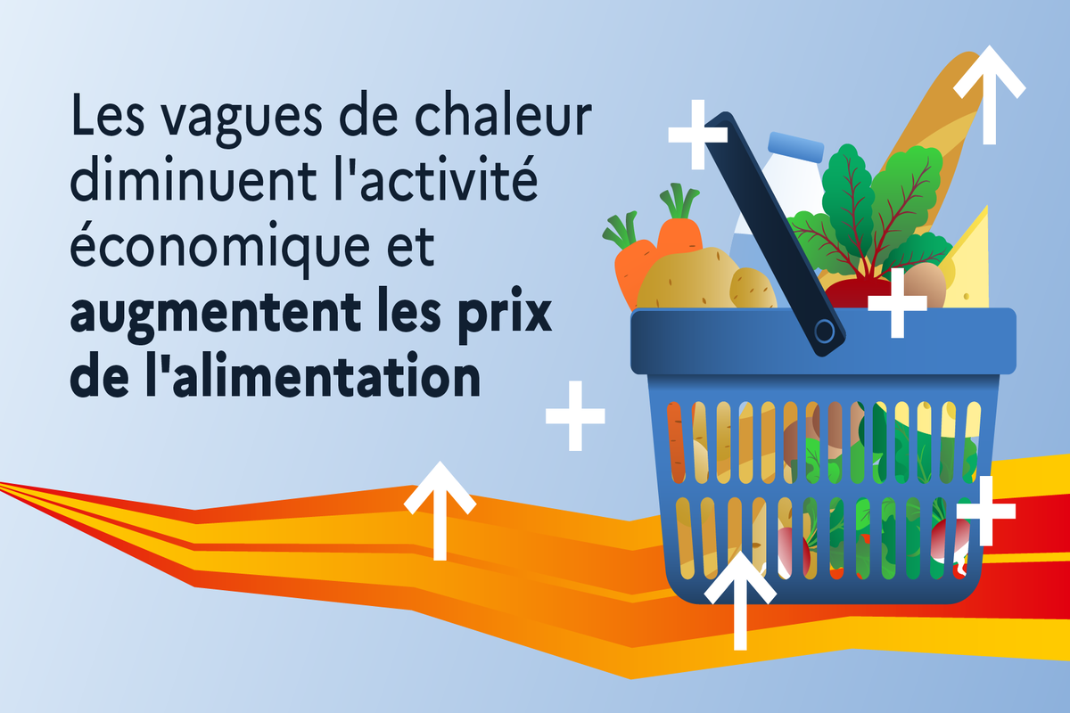 Les vagues de chaleur diminuent l'activité économique et augmentent les prix de l'alimentation.
