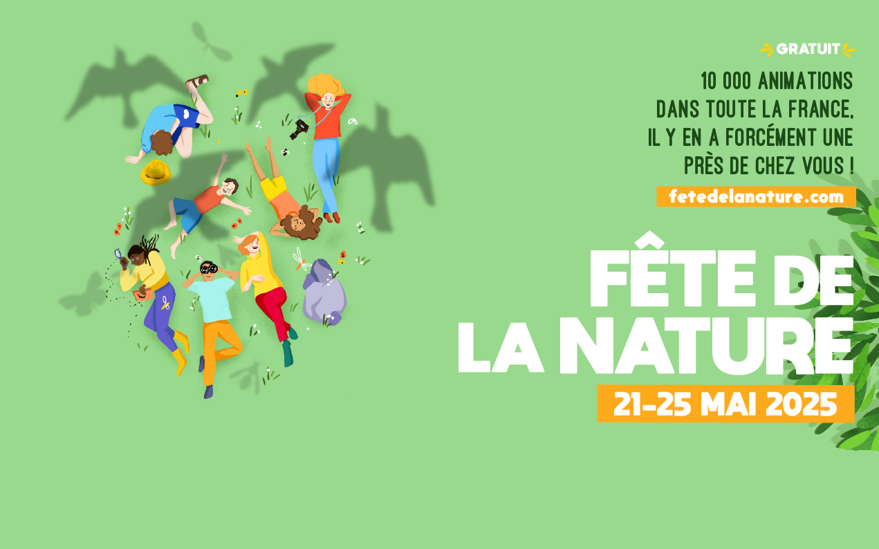 Illustration de l'événement Fête de la nature, qui se tient du 21 au 25 mai 2025.
