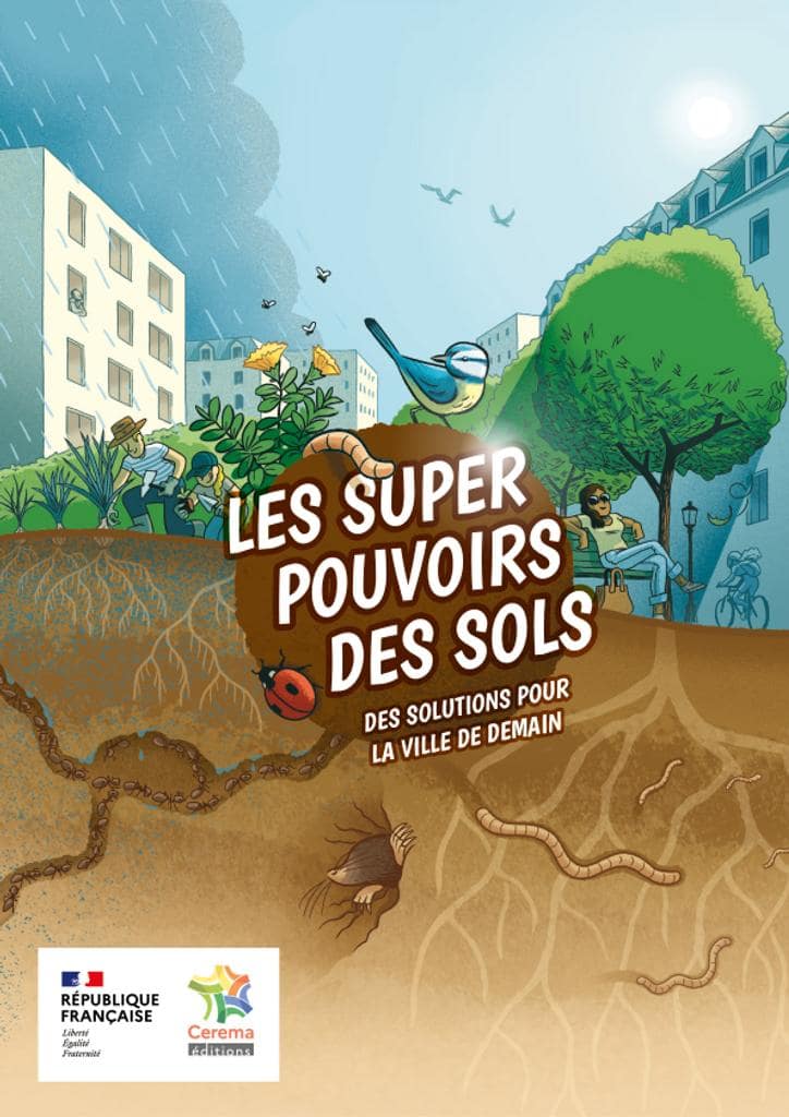 Page de couverture de la bande dessinée « les super pouvoirs des sols ».
